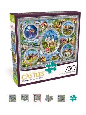 Buffalo Games, Majwstic Castles "P.D. Moreno Enchanted Frame" 750 Piece Puzzle